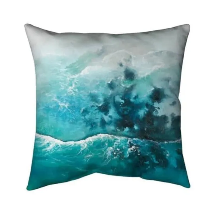 18 x 18 in. Seaside of The Caribbean-Double Sided Print Indoor Pillow