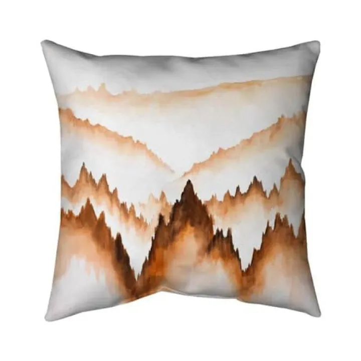 18 x 18 in. Mountain of Large Fir Trees-Double Sided Print Indoor Pillow