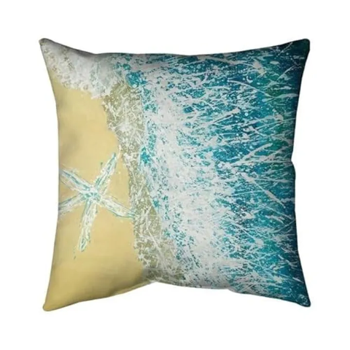 20 x 20 in. Left Side Seastar-Double Sided Print Indoor Pillow