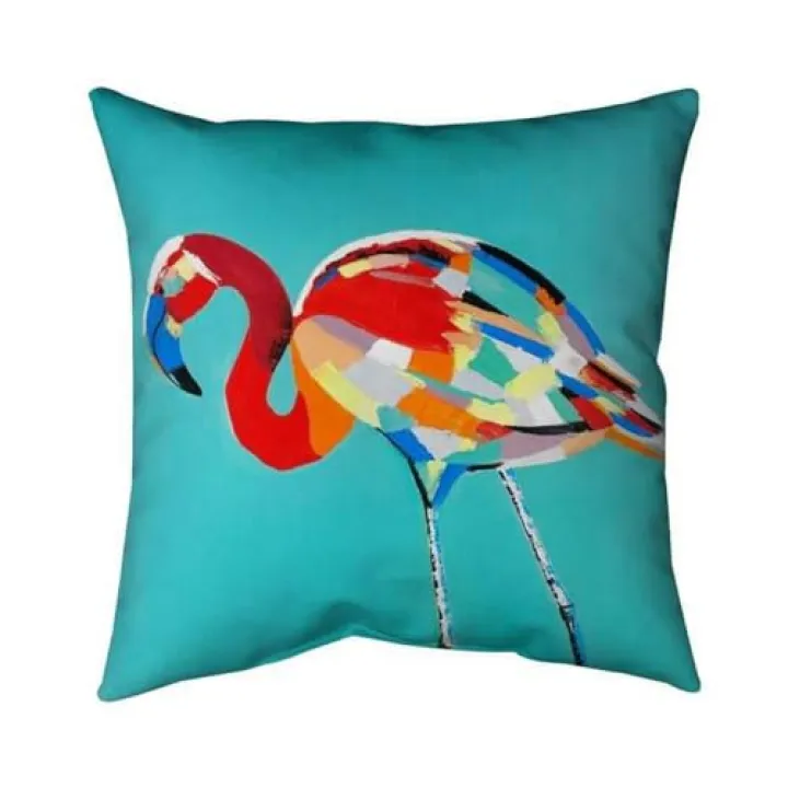 20 x 20 in. Abstract Flamingo-Double Sided Print Indoor Pillow