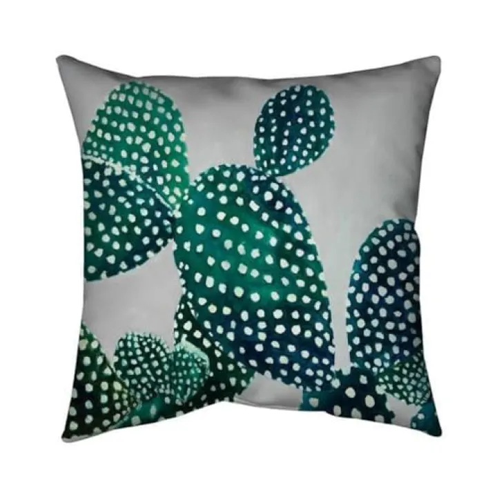 26 x 26 in. Opuntia Cactus-Double Sided Print Indoor Pillow