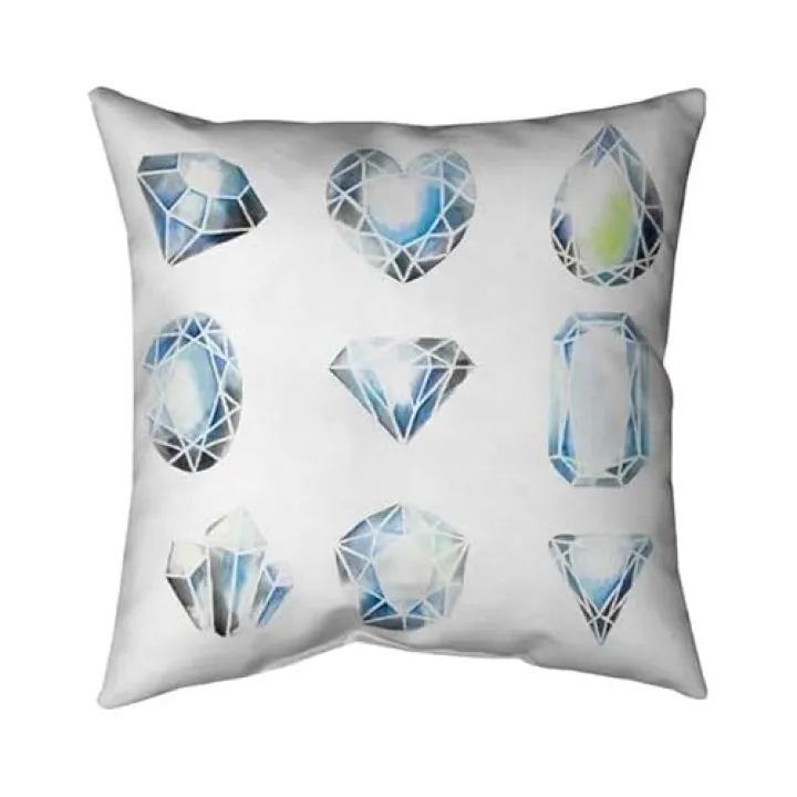 26 x 26 in. Crystals-Double Sided Print Indoor Pillow