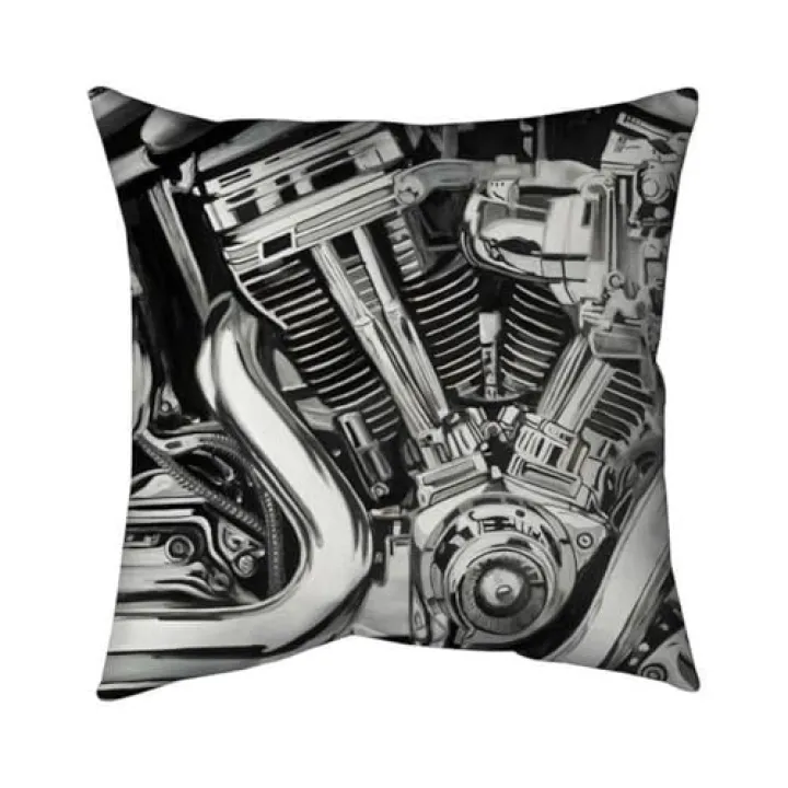 26 x 26 in. Mechanism of A Motorcycle-Double Sided Print Indoor Pillow