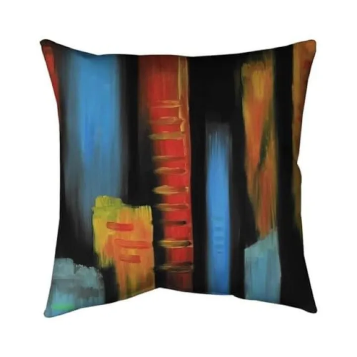 20 x 20 in. Abstract & Colorful Tall Buildings-Double Sided Print Indoor Pillow