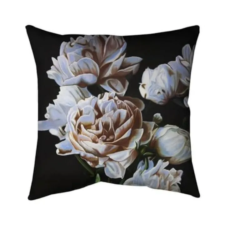 26 x 26 in. Peonies-Double Sided Print Indoor Pillow