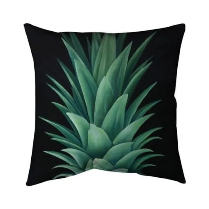18 x 18 in. Pineapple Leaves-Double Sided Print Indoor Pillow
