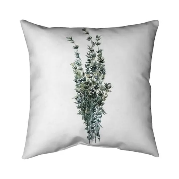 18 x 18 in. Thyme Leaves Bundle-Fr-Double Sided Print Indoor Pillow
