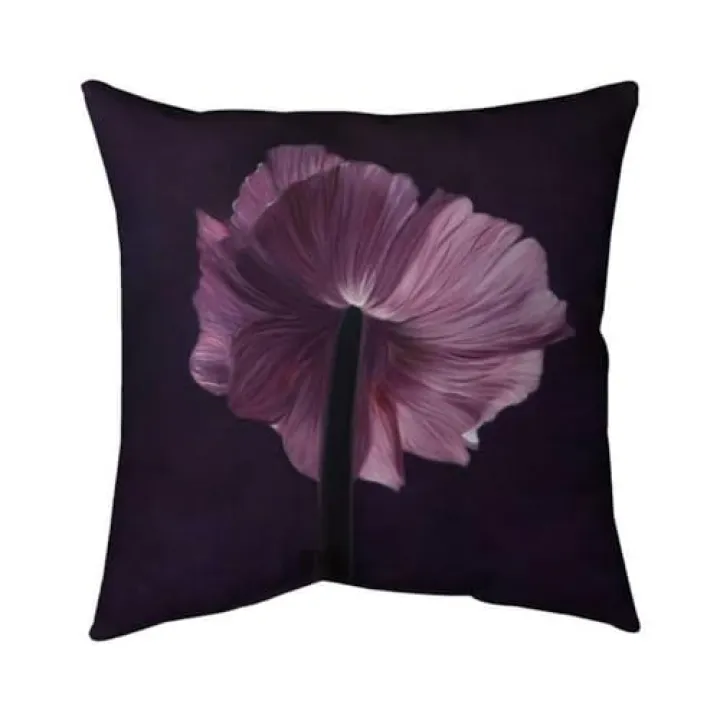 18 x 18 in. Purple Petals-Double Sided Print Indoor Pillow