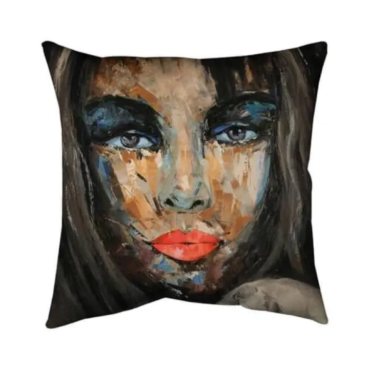 20 x 20 in. Colorful Portrait-Double Sided Print Indoor Pillow