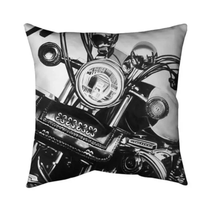 26 x 26 in. Realistic Motorcycle-Double Sided Print Indoor Pillow