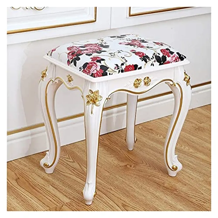 Leather Cube Pouf - Solid Wood Square Footstool for Living Room, Stylish Coffee Table Alternative, 35x35x40cm, Versatile Small Bench