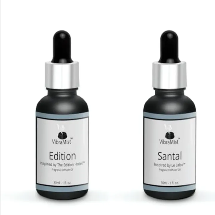 VibraMist™ Edition and Santal Air Freshener Oil Bundle Concentrated, Premium Home Scent