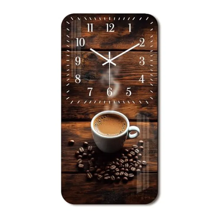 Large Wood Wall-Clocks for Living Room Decor - 24 Inch Kitchen Wall Clocks Battery Operated - Silent Wall Clock Non Ticking for Bedroom Office Home Decor