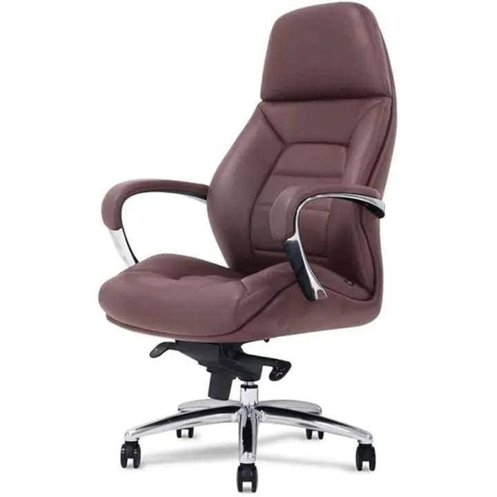 Ergonomic Home Office Chair with High Back, Soft PU Leather, Adjustable Height, Rolling Swivel, Armrest Support, Comfortable Computer Task Desk Chair for Stylish Workspaces
