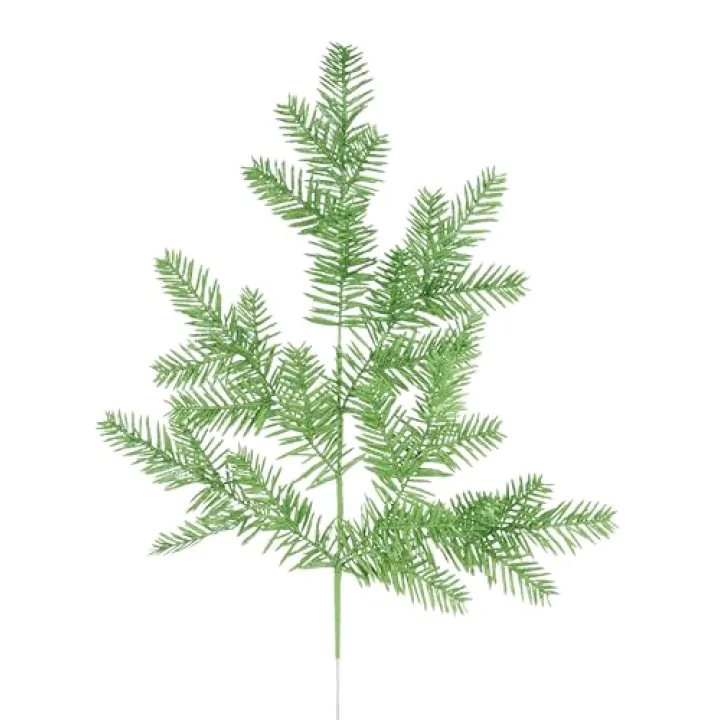 Craig Bachman Glitter Hemlock Spray, 25 Inch, Lime Green, Artificial Christmas Tree Topper, Holiday Floral Arrangement Decor