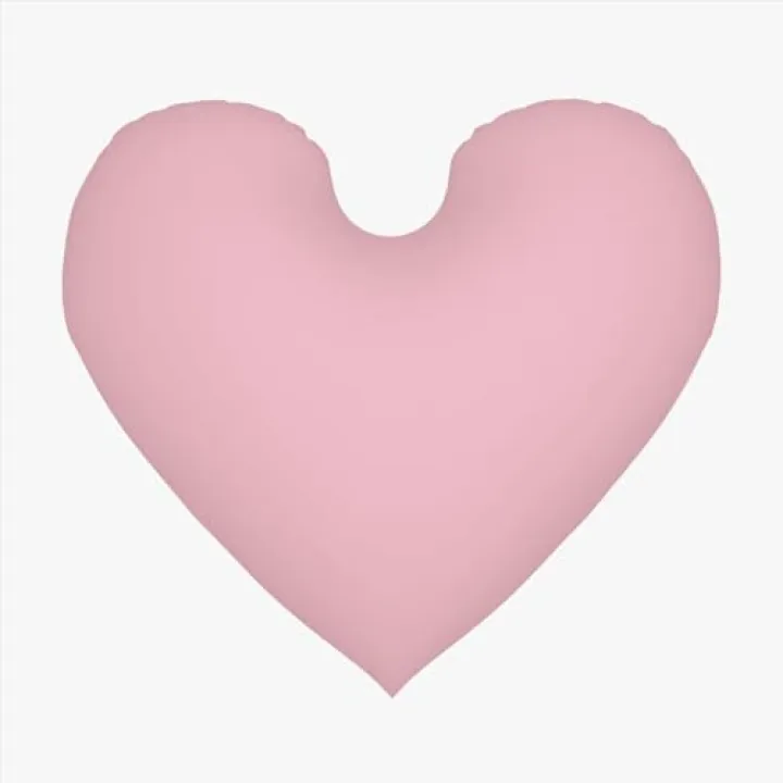 Yhtzpoa Pink Heart Pillow Funny Pillows Custom Photo Logo Text Pillow for Bed Sofa Couch Love Shape for Women Men Personalized Birthday Gifts 16 Inch, Home Decor