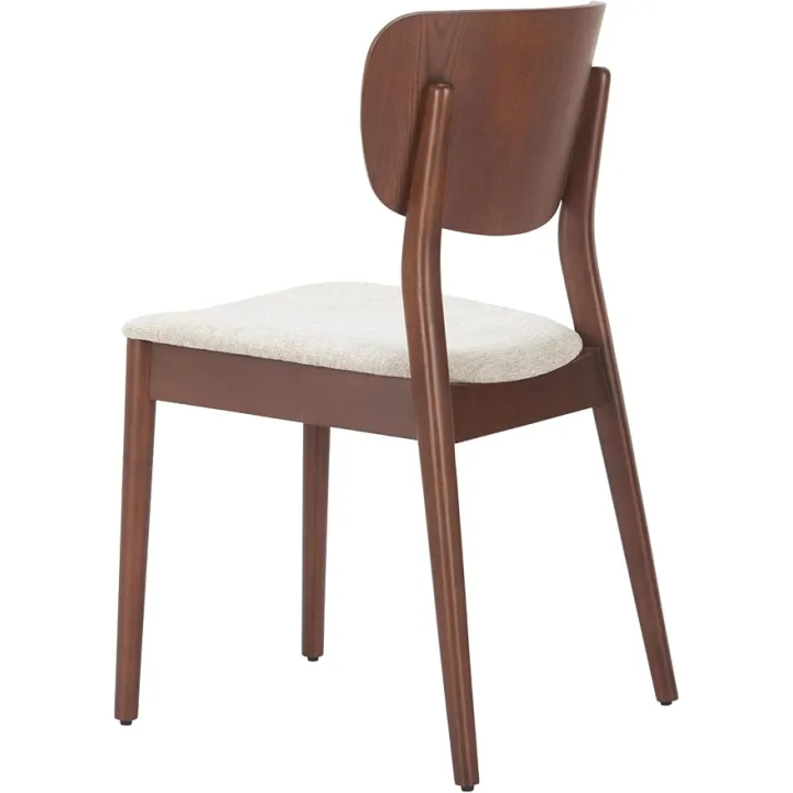 Zuo Kellua Dining Chair (Set of 2) Beige & Walnut