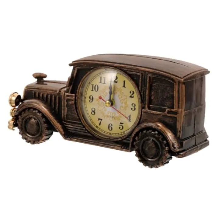 HOOTNEE Retro Classic Car Clock Ornament Random Design Decorative Home Clock for Vintage Lovers Decor Unique European Style for Home and Office