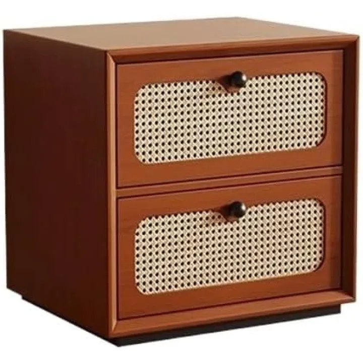 GUERNSEY Home Nightstand Bedside Table Solid Wood Combination Cabinet Storage Bucket Cabinet Home Storage Living Room TV Cabinet Bed Side Nightstand