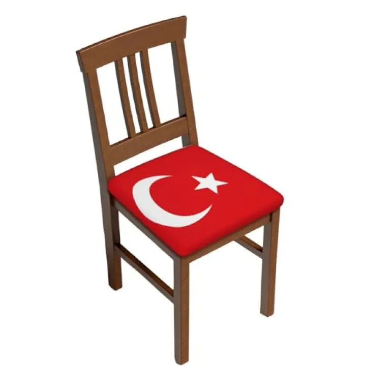 BOXILTD Flag of Turkey Waterproof Seat Covers for Dining Room Chairs Set of 2, Sofa, Chair & Dining Room Seat Covers