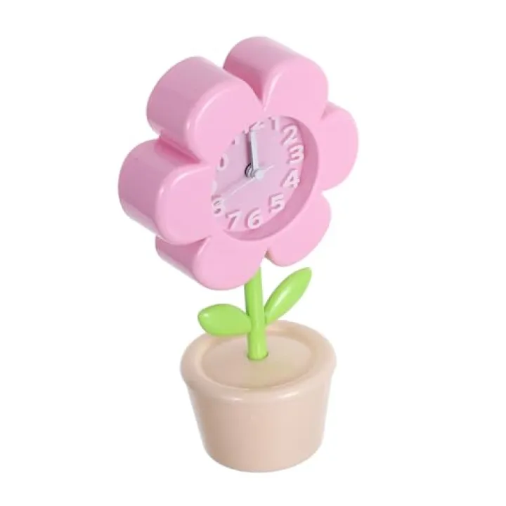 OSOLADY Cute Silent Desk Clock for Bedroom and Travel for Students with DIY Option Digital Design