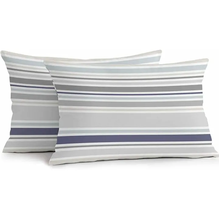 Outdoor Waterproof Pillow Covers 20x12 Pack of 2 Gray Gradient Stripes Lines Art Modern Traditional Decorative Outdoor Pillow Covers Square Cushion Cases for Patio Furniture Pergola Couch