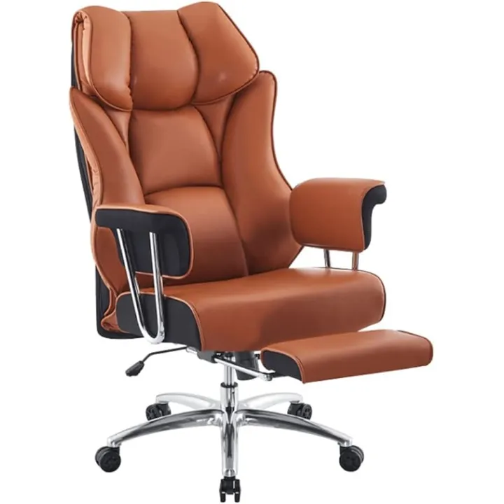 Home Office Chairs Desk Chairs Computer Gaming Chairs Backrest Chair with Footstool Leather Chair