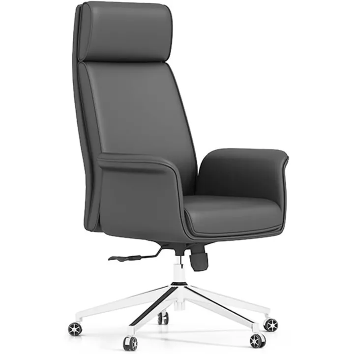 Computer Gaming Chairs Home Office Chair Boss Chair, Leather Backrest Chair Reclining Desk Chairs