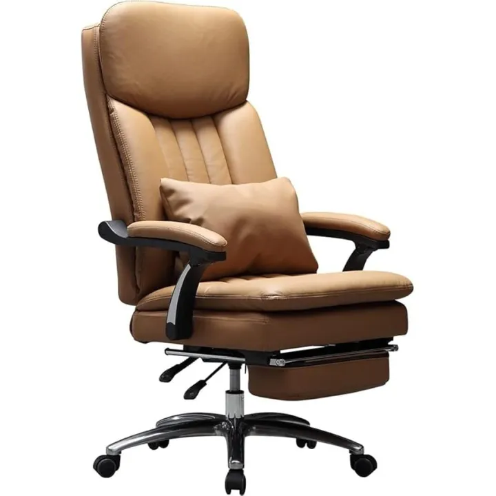 Luxury Boss Chair Big Tall Executive Office Chair, Home Office Chair, Computer Desk Chair, 360°Rotation Task Chair, Adjustable Height, Rock This Chair for Small Spac
