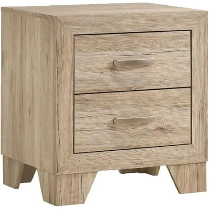2 Drawers PB Nightstand in Natural Finish，wenjingqiUS-B016P256426