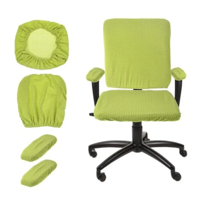 uxcell Computer Office Chair Cover with Armrest Covers for Computer Rotating Chair, Desk Chairs Fruit Green