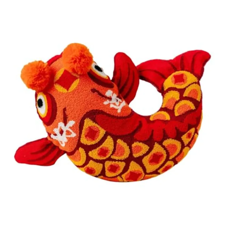 predolo Year Pillow for Home and Festive Gatherings, Koi Fish
