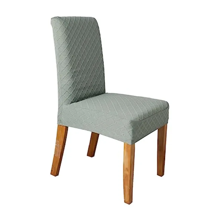 Abaodam Solid Color Dining Chair Green Slipcover for Restaurant and Home Use Practical Protector for Weddings Banquets and Family Gatherings Durable and Easy to Use