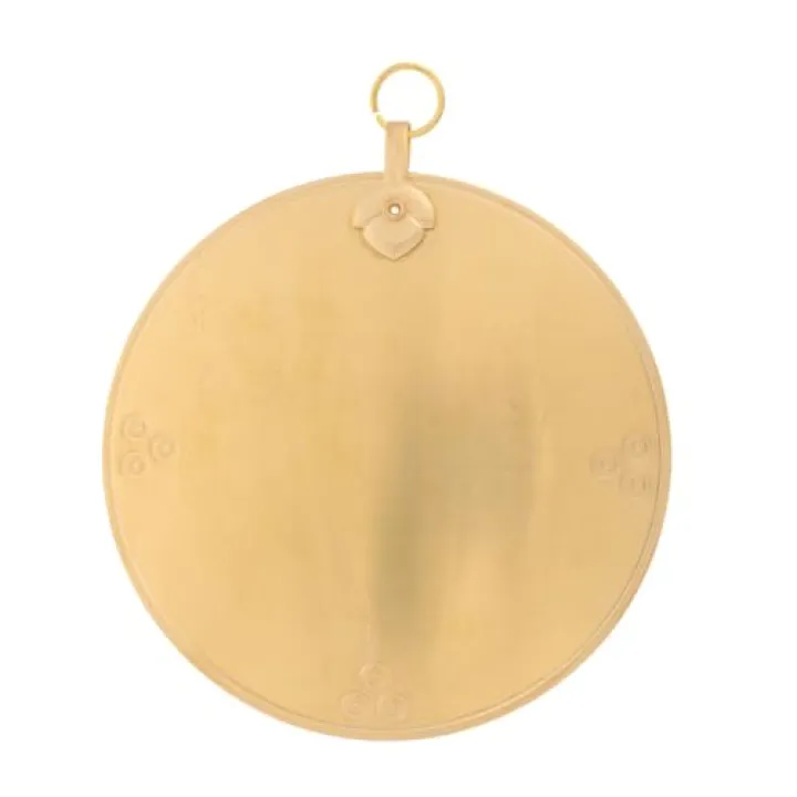 HOODANCOS Chinese Bagua Mirror Brass Wall Hanging Decor with Unique Design for Shelves Doors and Windows Versatile Metal Craft Offering Luck and Exceptional Craftsmanship