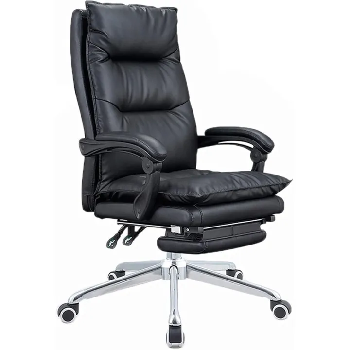 Home Office Chairs Desk Chair,Ergonomic Leather Computer Gaming Chair Reclining with Footstool,Video Game Chairs