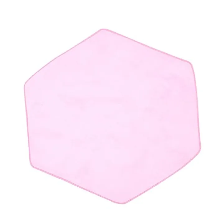 HEALEEP Hexagonal Floor Mat Non Slip Pink Carpet for Tent Playroom Rug Safe DIY Decoration Soft Craftsmanship Design for Bedrooms and Living Areas