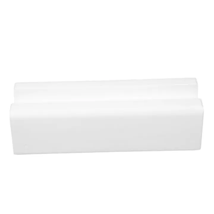 Wakauto Wooden Floor Mirror Stand Slip Holder Bracket for Full Mirrors and Artwork Display Modern White Non Slip Support Base and Panel Mount