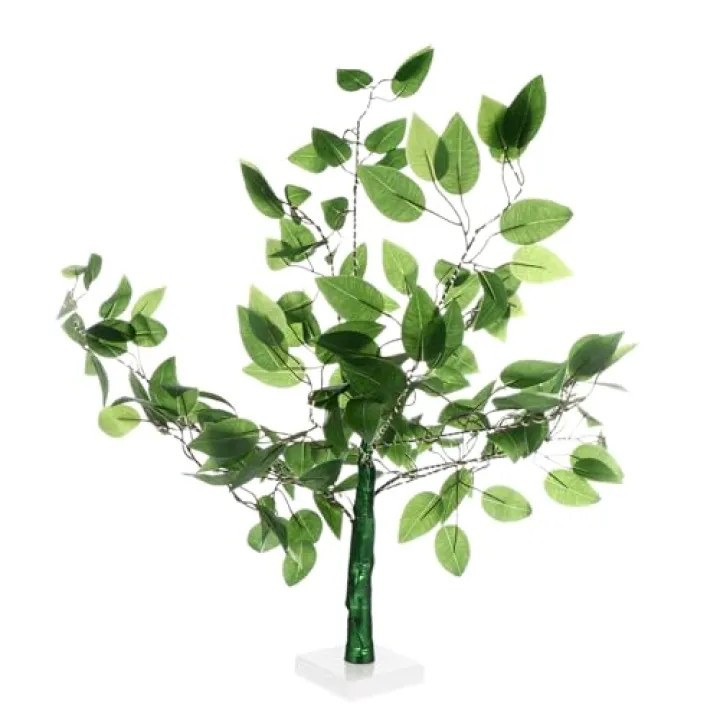 PRETYZOOM Simulation Tree Lamp LED Decorative Light with Warm Glow Indoor Desktop Adornment for Window Shop Ambiance Easy to Install Tree Shaped Plant Light for Party and Home Decor