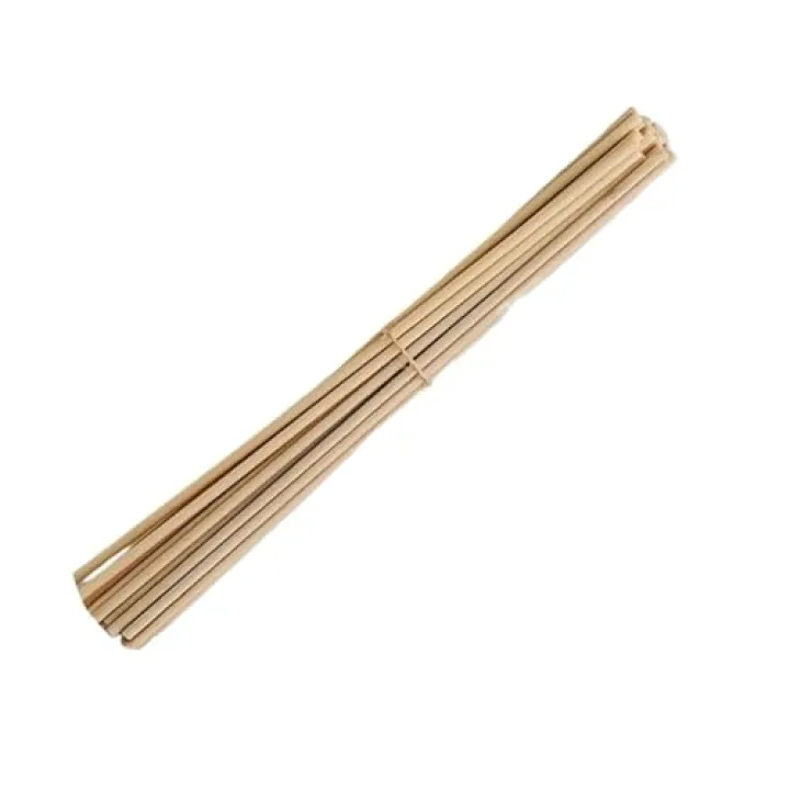 Queenbox 7.8inx0.12in 100pcs Fibre Reed Diffuser Replacement Stick, Essential Oil Aroma Diffuser Sticks Refill for Aroma Fragrance Spa Aromatherapy, Beige