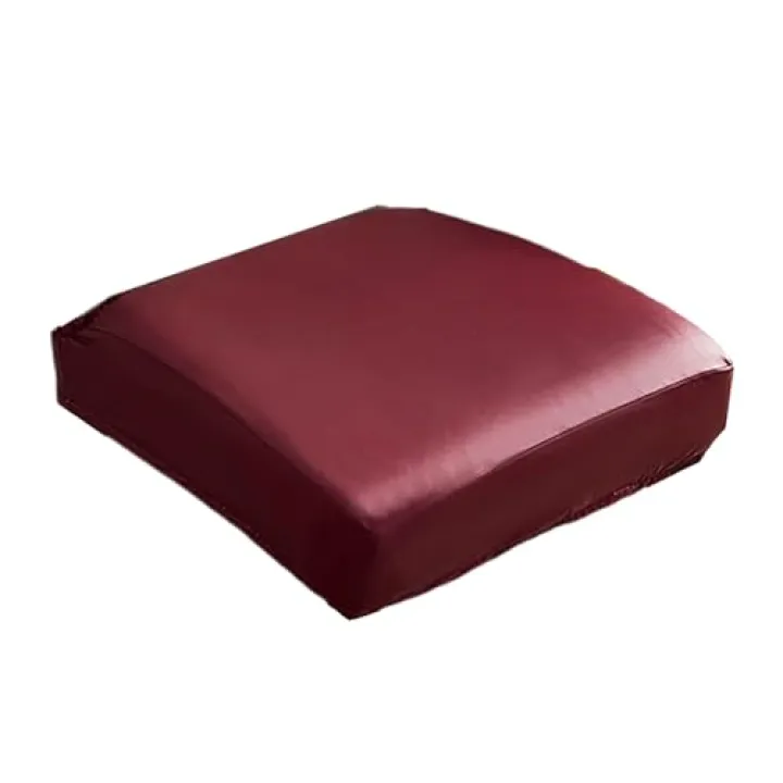 BUBEFSKD PU Leather Chair Covers Waterproofs Dining Room Stretch Seats Protectors Home Decoration Covers Wedding Waterproofs Chair Cover