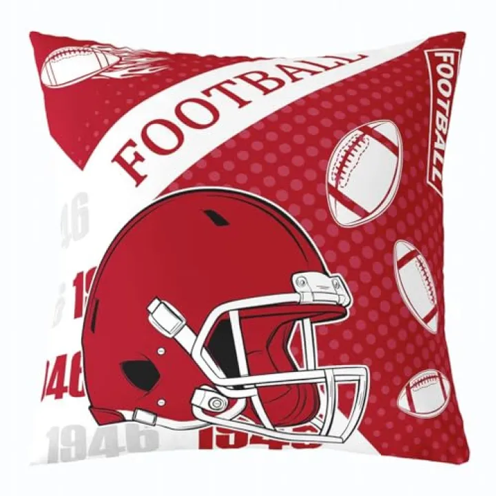 Feelyou Football Throw Pillow Covers Set of 2 Boys Cushion Covers Football City Pillow Case for Couch Sofa Cushion Case Kids Boys Girls Bedroom Decor 20 x 20-Inch
