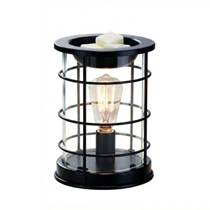 Threeight Electric Candle Wax Melt Warmer with Edison Bulb,Fragrance Warmer for Scented Wax,Vintage Home Decor & Gift