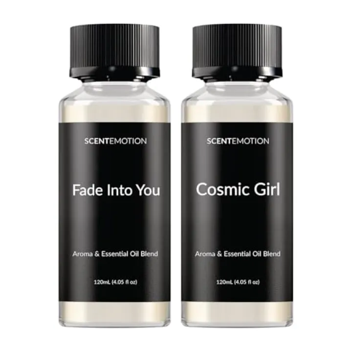 Luxury Home Diffuser Oil Duo – Fade Into You & Cosmic Girl | Premium Fragrance Set for Ultrasonic & Waterless Diffusers | 2 x 120mL (4.05 fl oz)