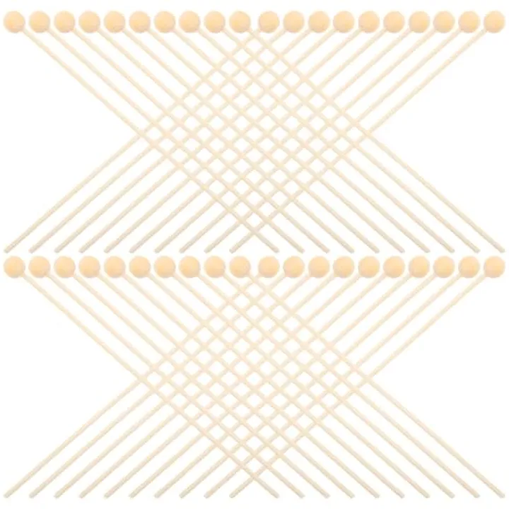 COHEALI 50pcs Wood Beads Diffuser Sticks Aromatherapy Reed Diffusers for Home Office Bathroom Bead Quick Absorption and Even Fragrance Distribution for Living Bedroom Spa Meditation