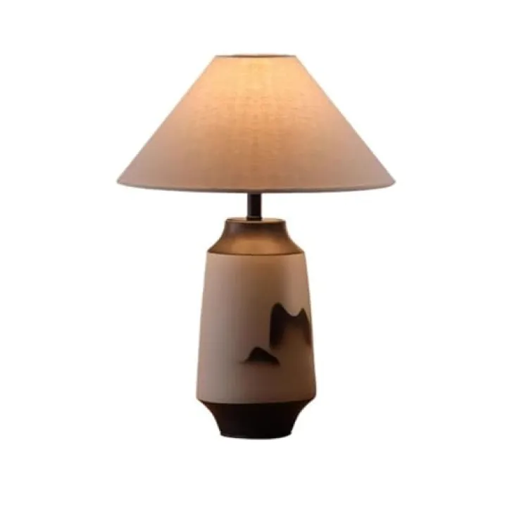 XIXSERTHIA Desk Lamp Retro B&B Hotel Bedside Lamp Living Room Zen Study Room Atmosphere Lamp Lamp for Bedroom