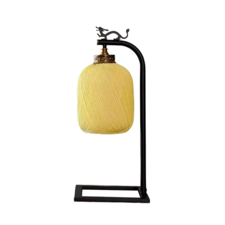 XIXSERTHIA Desk Lamp Retro Bedroom Bedside Lamp Home Living Room Coffee Table Study Zen Decorative Lamp Lamp for Bedroom
