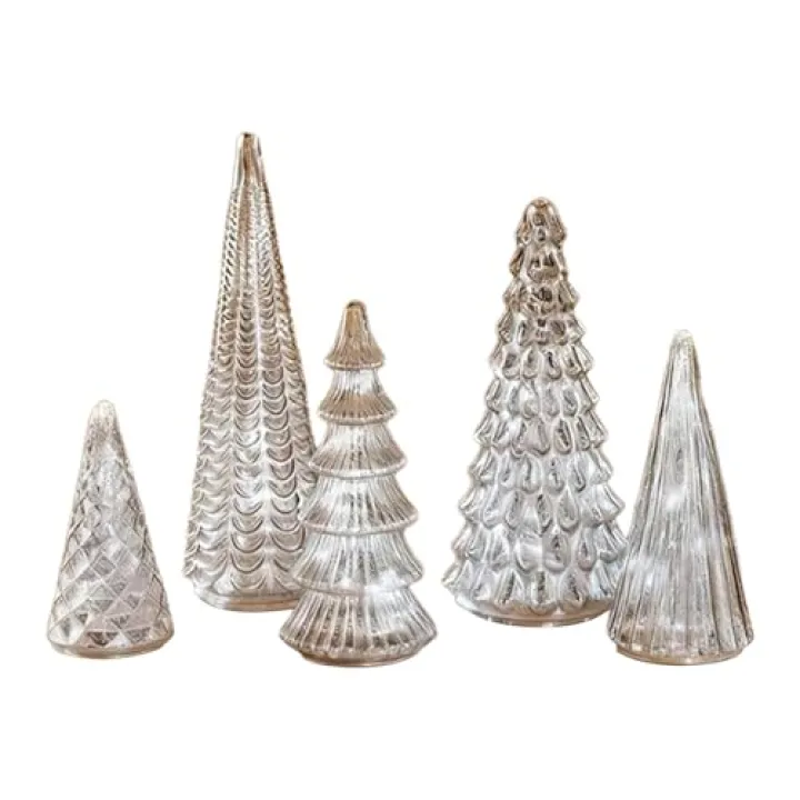 Small Christmas Tree,5 Pieces Lighted Centerpieces | Light Up Christmas Tree,for Birthday, Indoor, Home, Gathering, Event, Holiday, Winter Festival