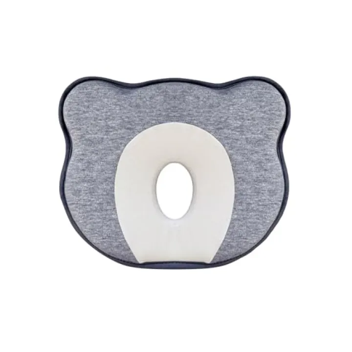 VNSKE Soft and Cute Baby Pillow with Memory Foam for Travel Pillow Ideal Gift (Grey)