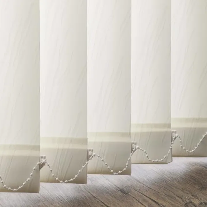 No Drill No Tools Fabric Vertical Window Blinds, Cordless Sliding Door Blinds & Shades, Privacy Window Shades, Vertical Blinds for Doors, Cream