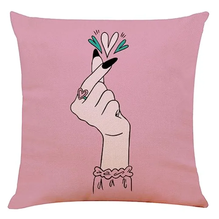 UOHLCX HBJWOV Colorful Hand-Painted Elements Cotton and Linen Car Pillow Cover Sofa Cushion Home Throw